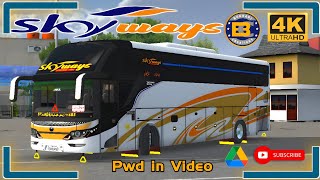 SkyWays Nova Yutong Master 2026 | Full Ultra HD Livery | Srikandi Shd | BUSSID | Bukhari Creation screenshot 3