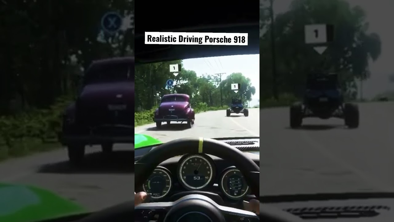 Porsche 918 Spyder Realistic Driving🔥 Forza Horizon 5 