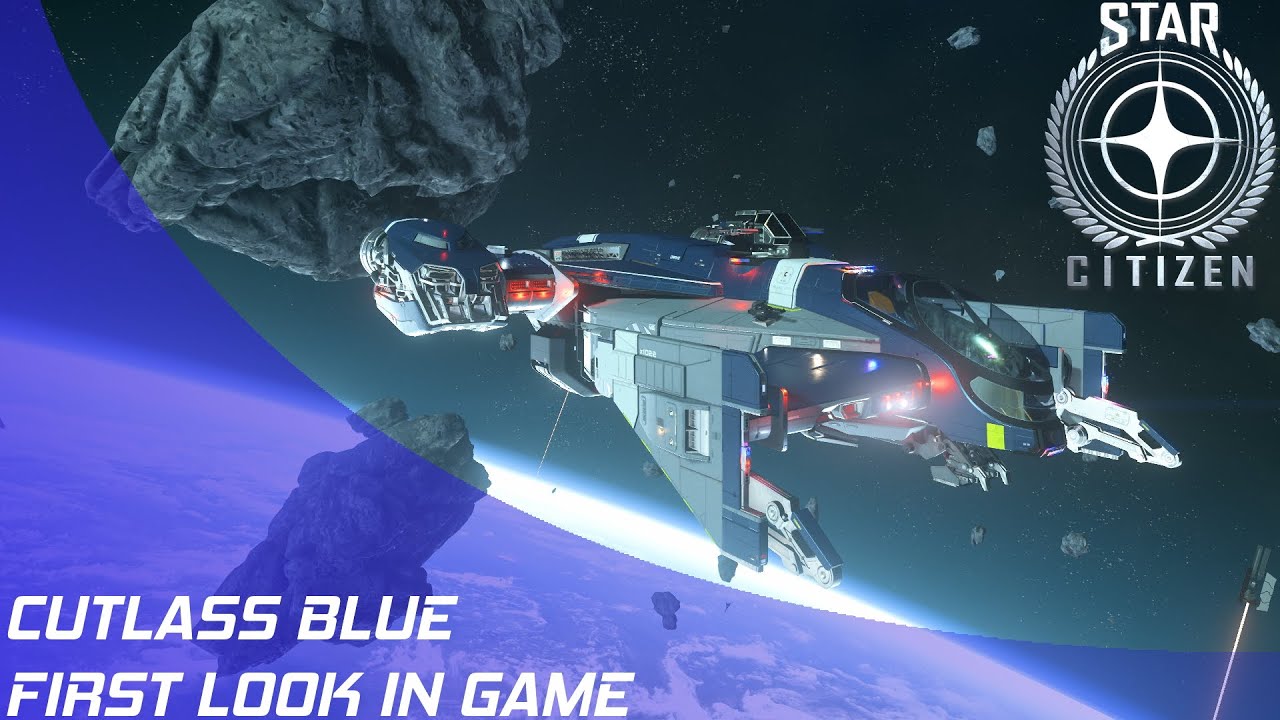 Star Citizen Drake Cutlass Blue First Look in Game! YouTube