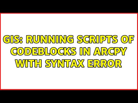 GIS: Running scripts