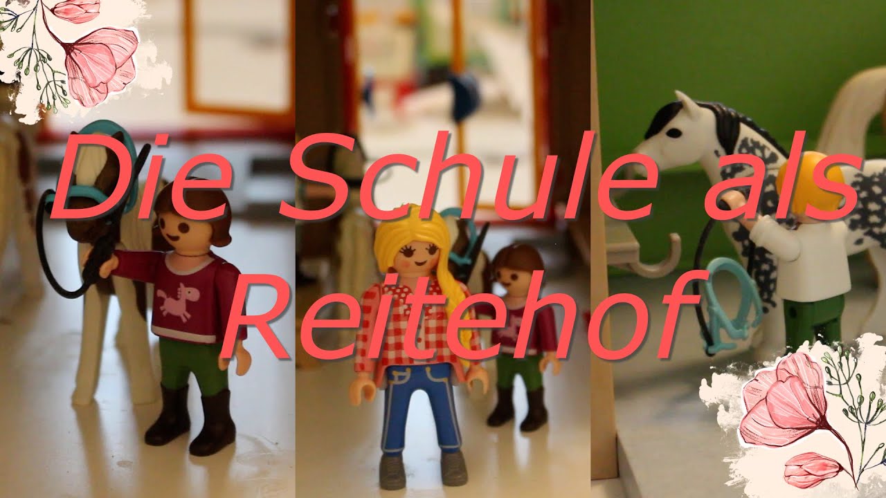 Playmobil Familie Hirsch die Schule als Reitstall  mit Reiter Caffè - Special Video