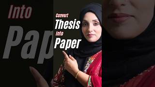 Convert Thesis into research paper with these free AI tools links in description