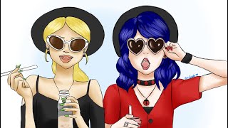 Lila lies and Marinette and Chloe leave Paris part 1-texting story!!!!😁😱🐞🐾 100K views!