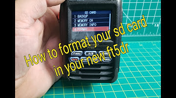 How To Format FT5DR Sd Card #yaesu #hamharder  #ft5dr #hamradio