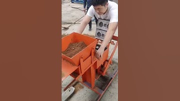 manual soil clay mud interlocking brick making machine for lego brick #brick