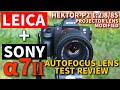 LEICA lens on SONY A7 /Modify projector lens to auto focus camera lens/LEICA HEKTOR 85mm, good bokeh