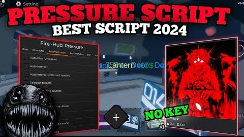 New Pressure Roblox Script | AUTOPLAY | AUTOLOOT | AUTOHIDE | ANTI-MONTERS | ESP (OP)
