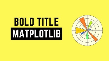How to Bold Title in Matplotlib | Bold Text in Matplotlib | Bold Font in Matplotlib | @AiHintsHindi