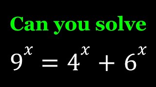 A Nice Exponential Equation | Math Olympiads
