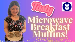 Weight Watchers MICROWAVE Breakfast Muffin 0 points for 1! So delicious & simpleBreakfast solution!