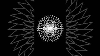 Python turtle geometric Lotus Mandala