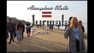 CITY WALKS: Jurmala beach walk Latvia - Юрмала пляж прогулка