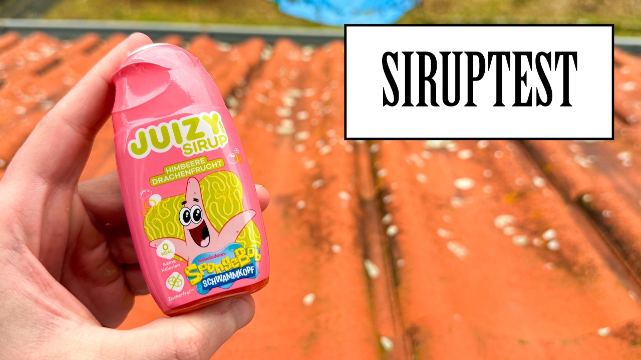 Juizy Sirup - Himbeere Drachenfrucht (Spongebob Schwammkopf) | SIRUPTEST