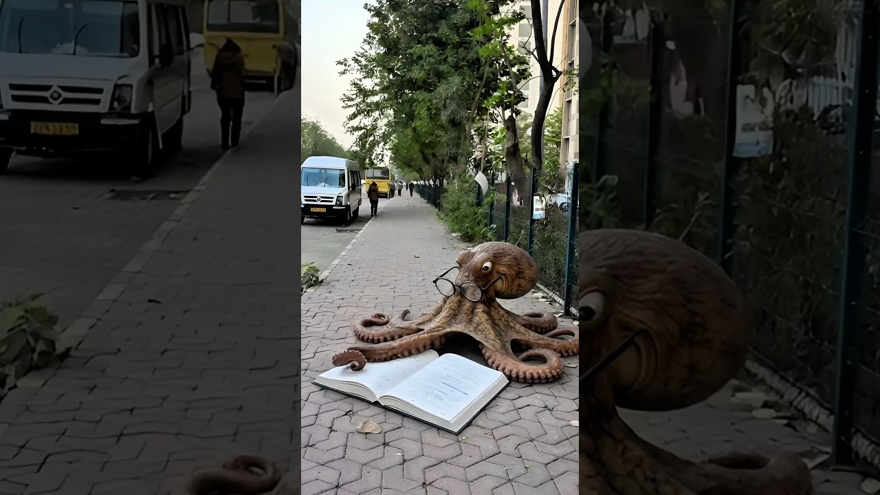 রাজুর octopus ￼পড়াশোনা করছে 🐙 #shorts #youtubeshorts #viral #popular