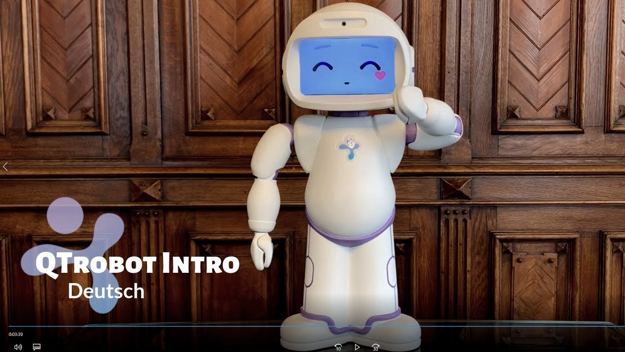 Qtrobot Ein Roboter Der Kindern Mit Autismus Neue Fahigkeiten Vermittelt Youtube