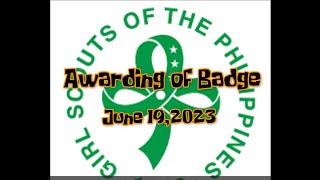 GSP Awarding of Badge