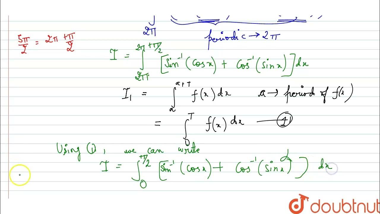 the-value-of-the-definite-integral-int-2pi-5pi-2-sin-1-cosx