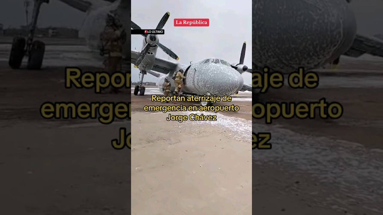 AVIÓN de la FAP ATERRIZÓ de EMERGENCIA en el JORGE CHÁVEZ 