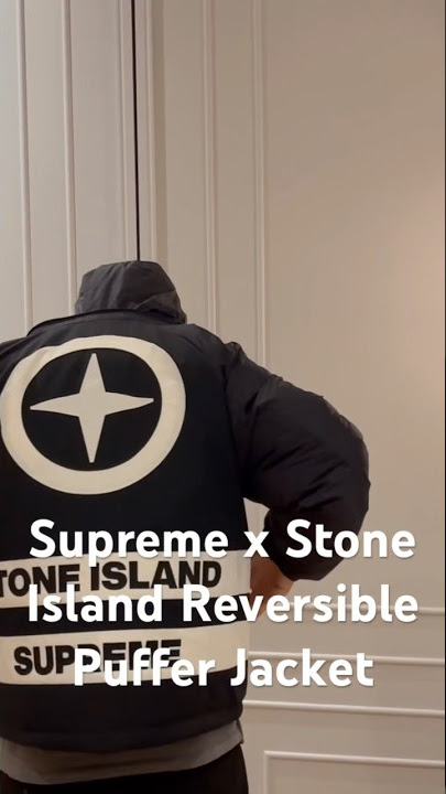 Supreme Stone Island Reversible Down Puffer Jacket