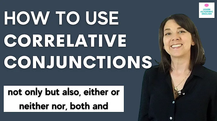 How to Use CORRELATIVE CONJUNCTIONS: ESL Grammar Lesson with Examples - DayDayNews
