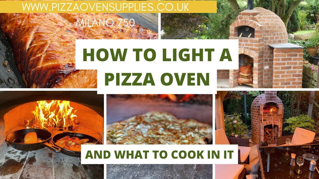 How to light a wood fired pizza oven - YouTube