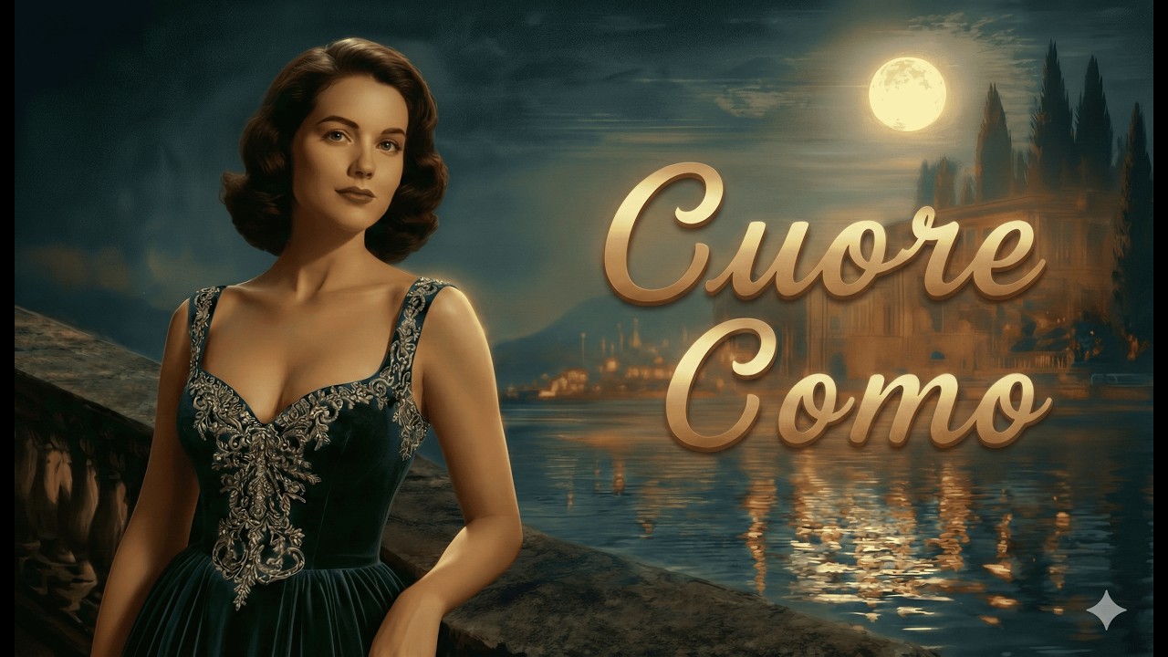 Luna sul Lago di Como, Amore Mio ️ 1960s Italian Vintage Romance Music ...