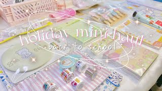 holiday mini haul | back to school✨