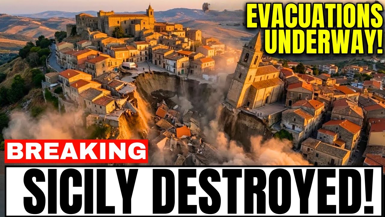 LANDSLIDE Crisis — 1,500 EVACUATED as Ancient Sicilian Town SLIDES Toward TOTAL Destruction!