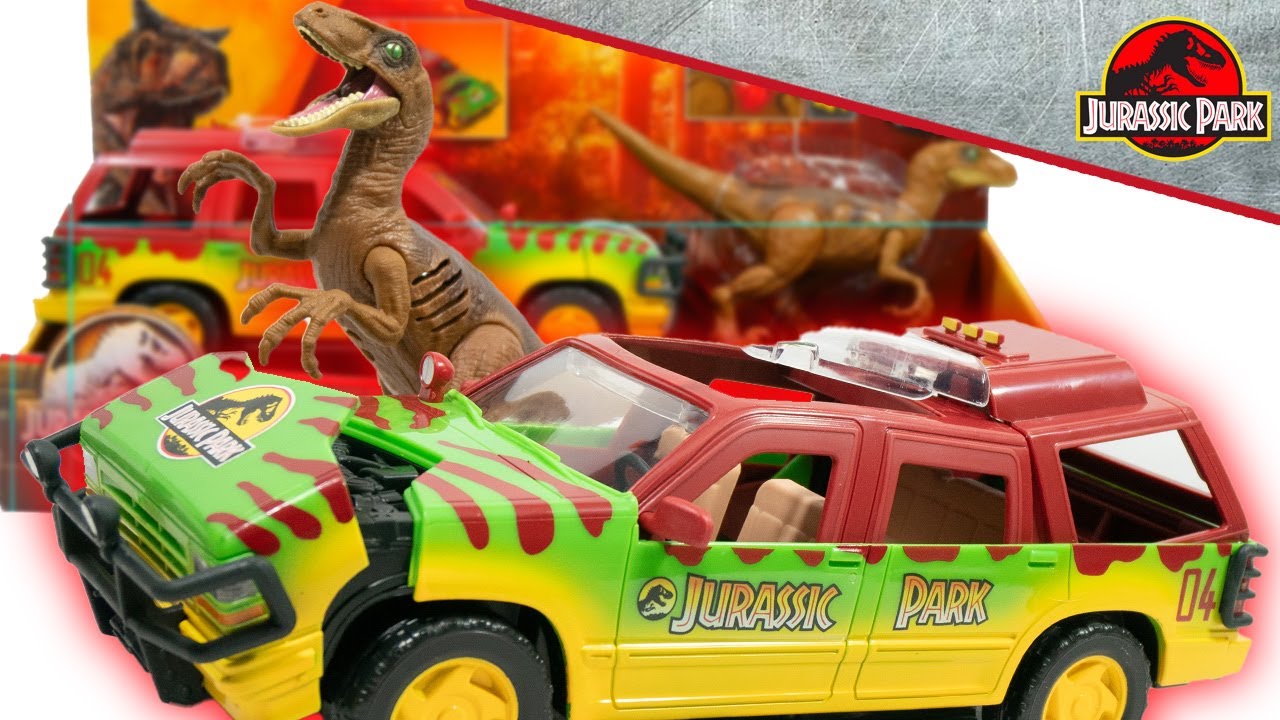 Jurassic World Epic Attack Crash N' Attack Ford Explorer Unboxing & REVIEW | Mattel Jurassic World