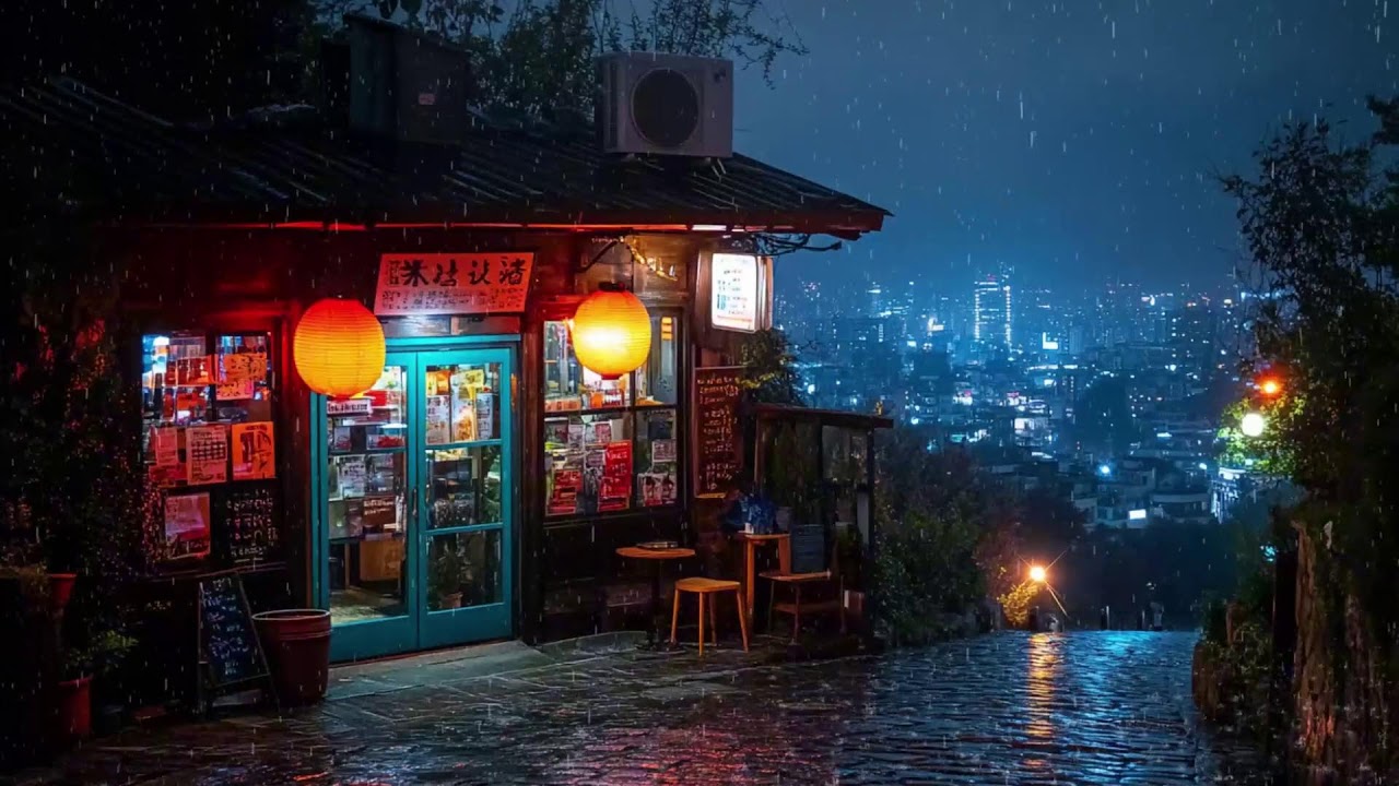 Late Night Rain in a Hidden Japanese Alley | Cozy Viral Lo-fi for Study, Sleep & Relax | 4K