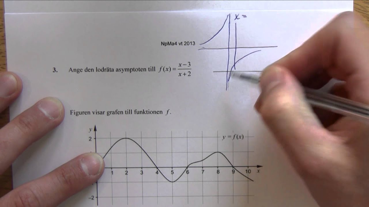 Matematik 4 - Lösning av Nationella provet vt-2013 del B - YouTube