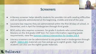 Session 1   Literacy Best Practices from Screener to Core