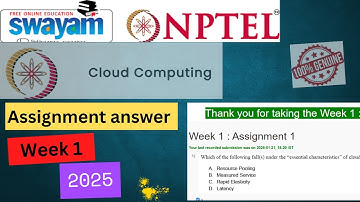 NPTEL Cloud Computing Week 1 Assignment 1 Answers Solution Quiz | 2025 Jan | Swayam#swayamcourses
