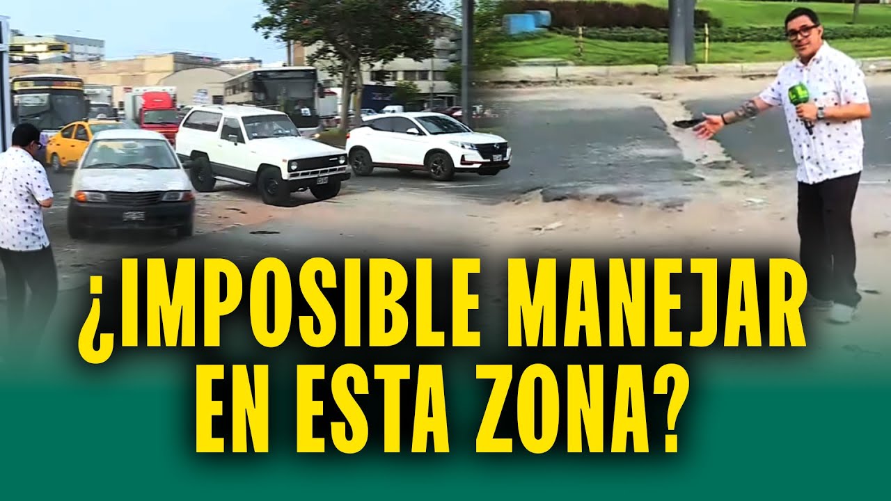 Limeños sufren en este óvalo por el tráfico y los huecos de varios meses: "Prácticamente un cráter"