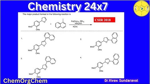 Heck Cross-Coupling| CSIR 2018| Problem Solved| ChemOrgChem
