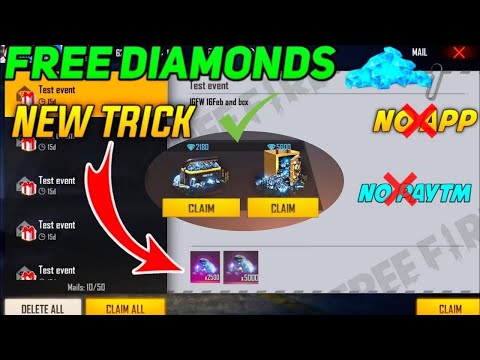 Get Unlimited Free Fire Diamonds 💎 in 2021 (New Trick)