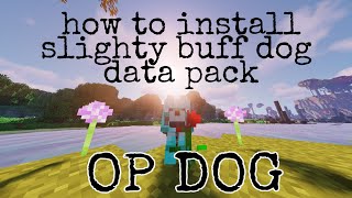 How to install Slighty Buffed dog Datapack [updated]