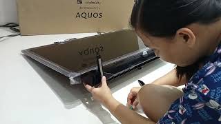 Unboxing 42 inches Sharp Aquos Android TV