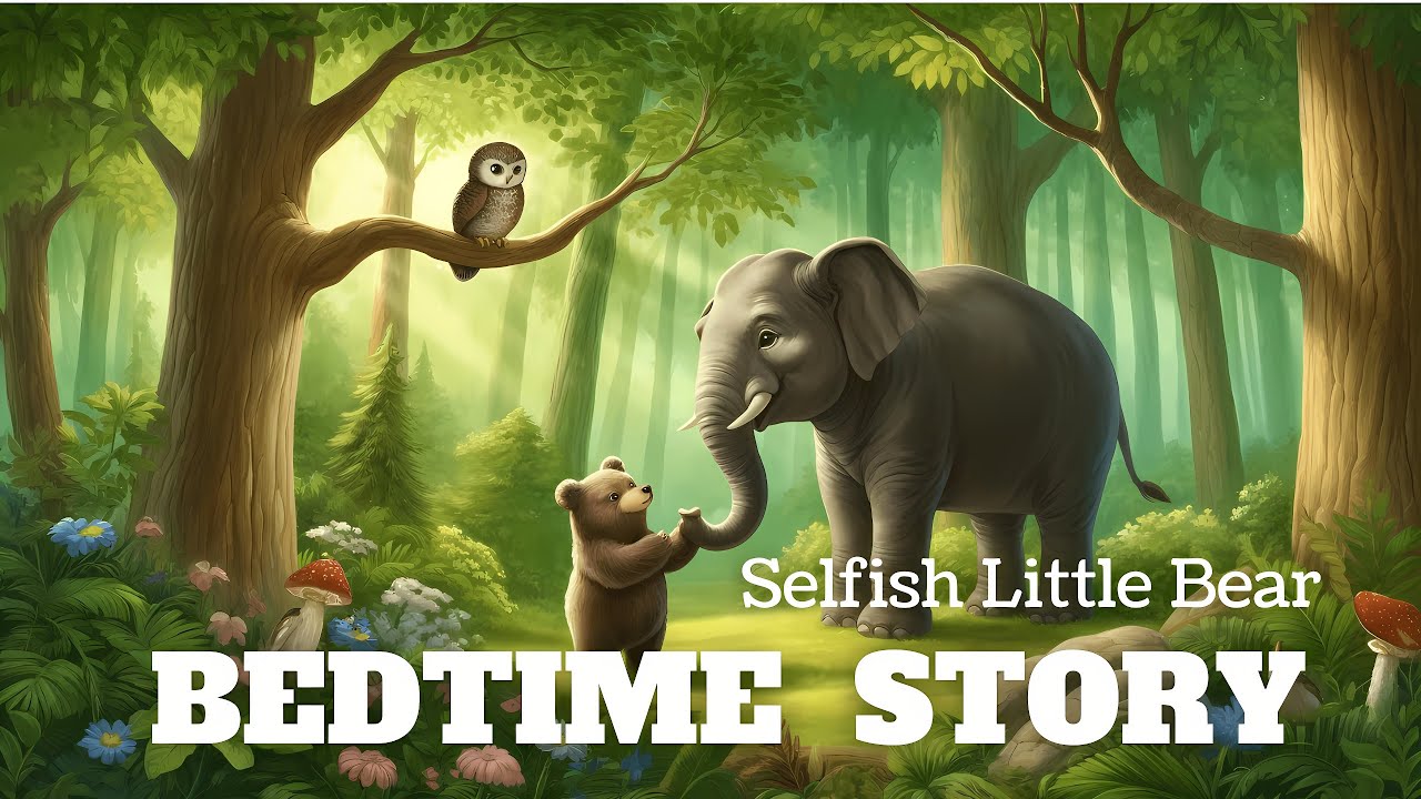 Bedtime Story for children in English : Selfish Little Bear | bedtime ...
