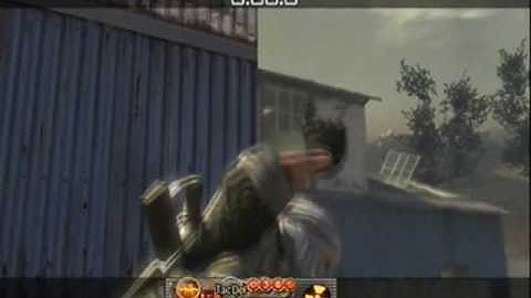 Modern Warfare 2-Best Throwing Knife kill ever!!!!Scrapyard