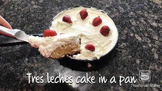 No bake tres leches cake! No condensed milk! Easy three milk 🍰 cake