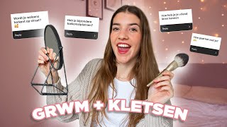 GET READY WITH ME + BIJKLETSEN 💄💓 relatievragen, toekomstplannen & meer ☆ Zenne Bakens