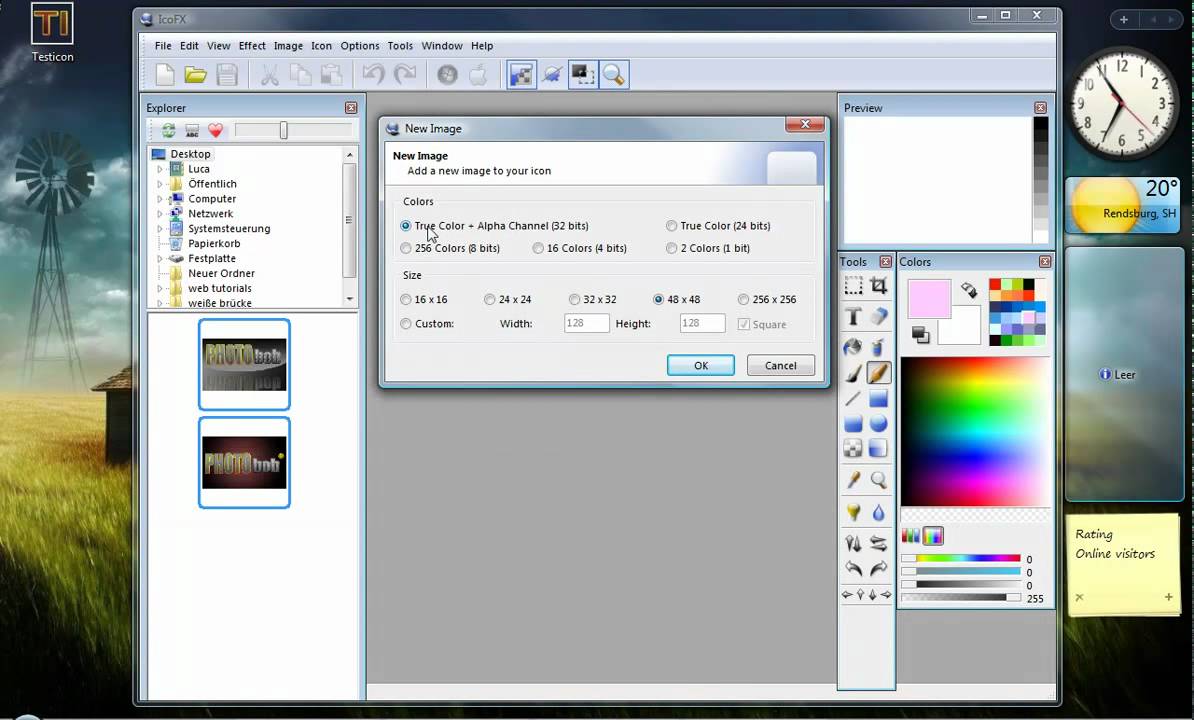 Icons erstellen - YouTube