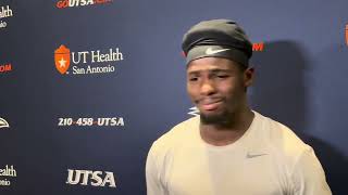 UTSA WR AJ Wilson Post Practice Interview 4.16.26