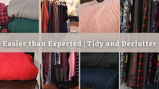 Closet Declutter and Tidy With Me @a.typical_life