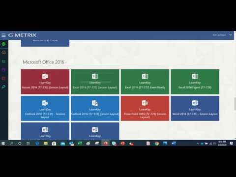 LearnKey Powered by GMetrix Student Portal Tour