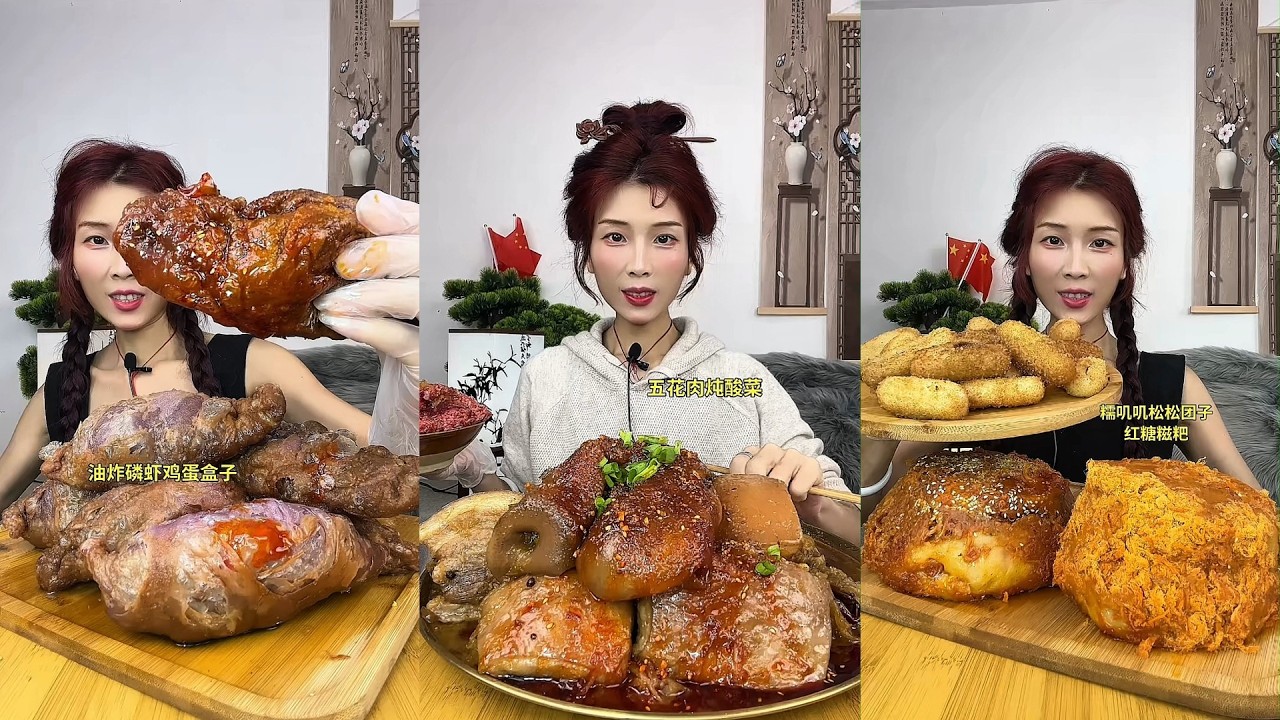 【ASMR】【MUKBANG】DELICIOUS DINING PROGRAM | HOMEMADE CHINESE FOOD | 食べる | 吃播 