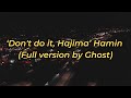 Don T Do It Hajima TikTok Remix By Ghost