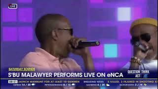 Legendary kwaito artist S'bu Malawyer performs live in studio