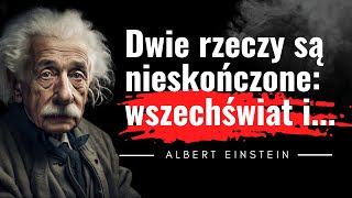 Cytaty Albert Einstein  'Umysł jest jak spadochron, bo...'  Inspirujące cytaty znanych ludzi.